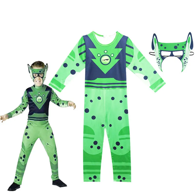 Wild Kratts Creature Power Anime Jumpsuits Costume For Kids With Mask