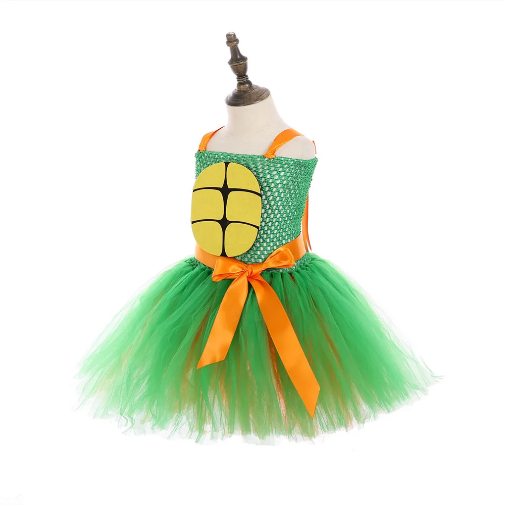 Super Hero Ninja Turtle Princess Costume For Girl