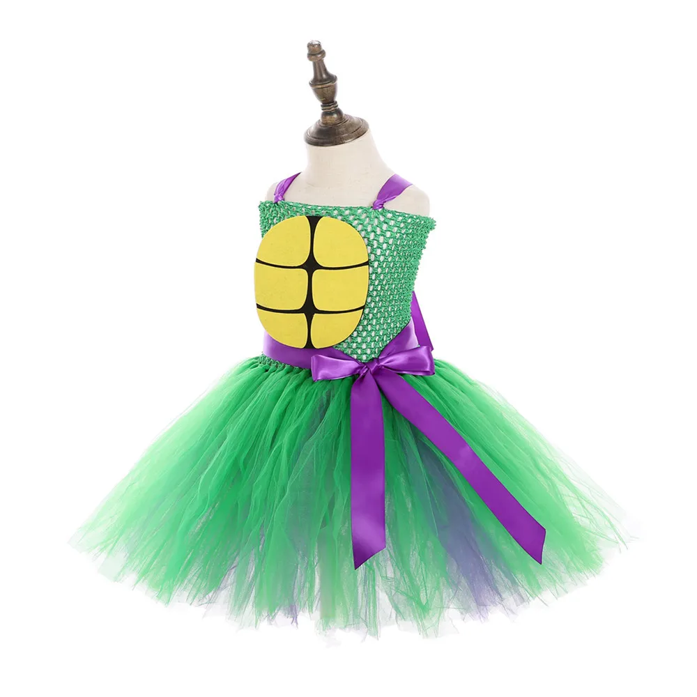 Super Hero Ninja Turtle Princess Costume For Girl