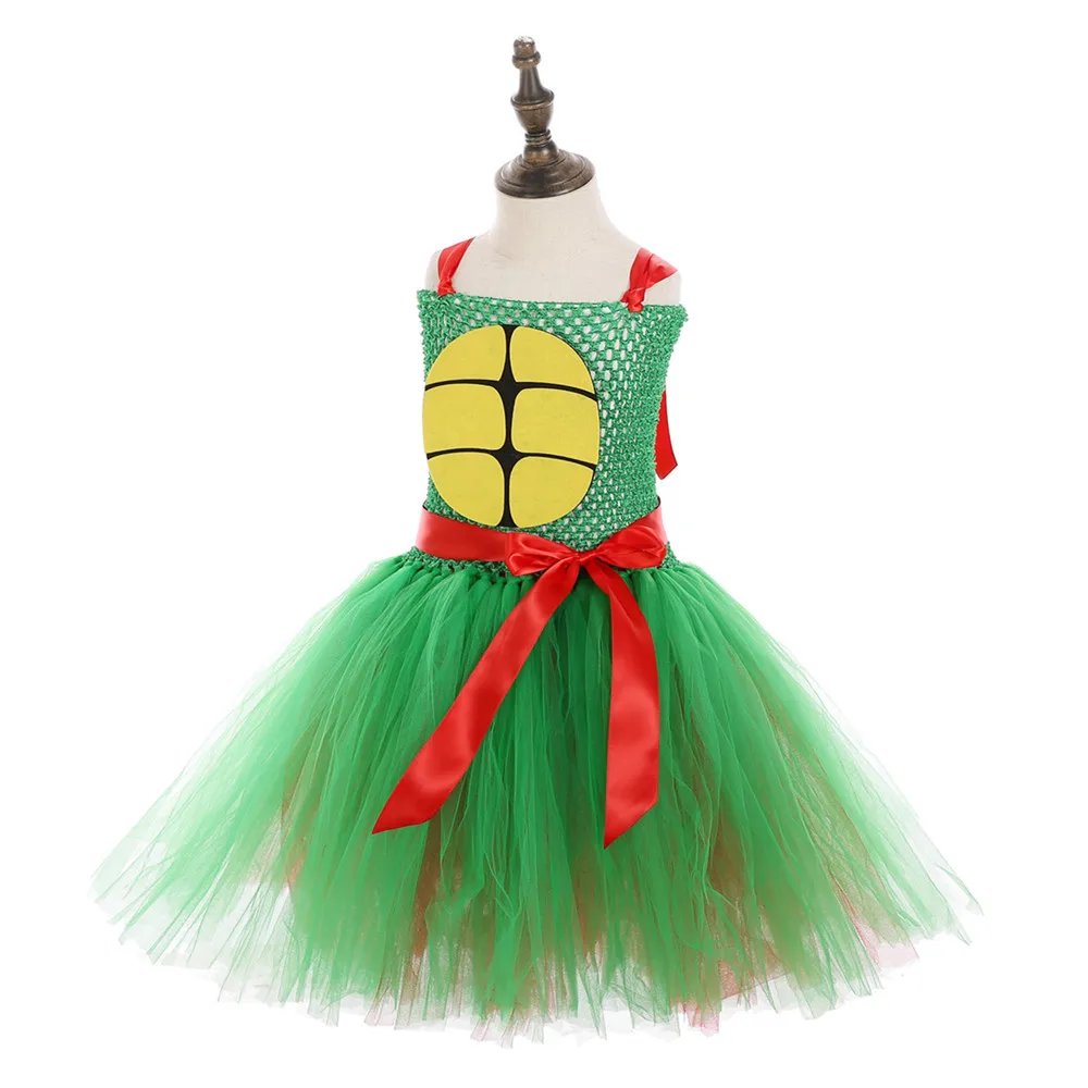 Super Hero Ninja Turtle Princess Costume For Girl