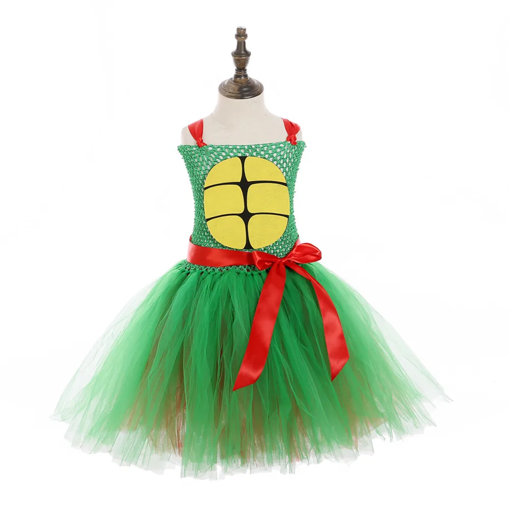 Super Hero Ninja Turtle Princess Costume For Girl
