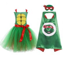 Super Hero Ninja Turtle Princess Costume For Girl Super Hero Ninja Turtle Princess Costume For Girl
