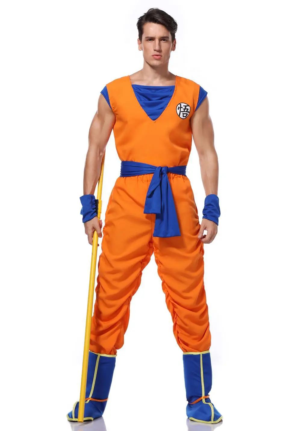 Dragon Ball Z Goku Cartoon Costume For Adult Boys
