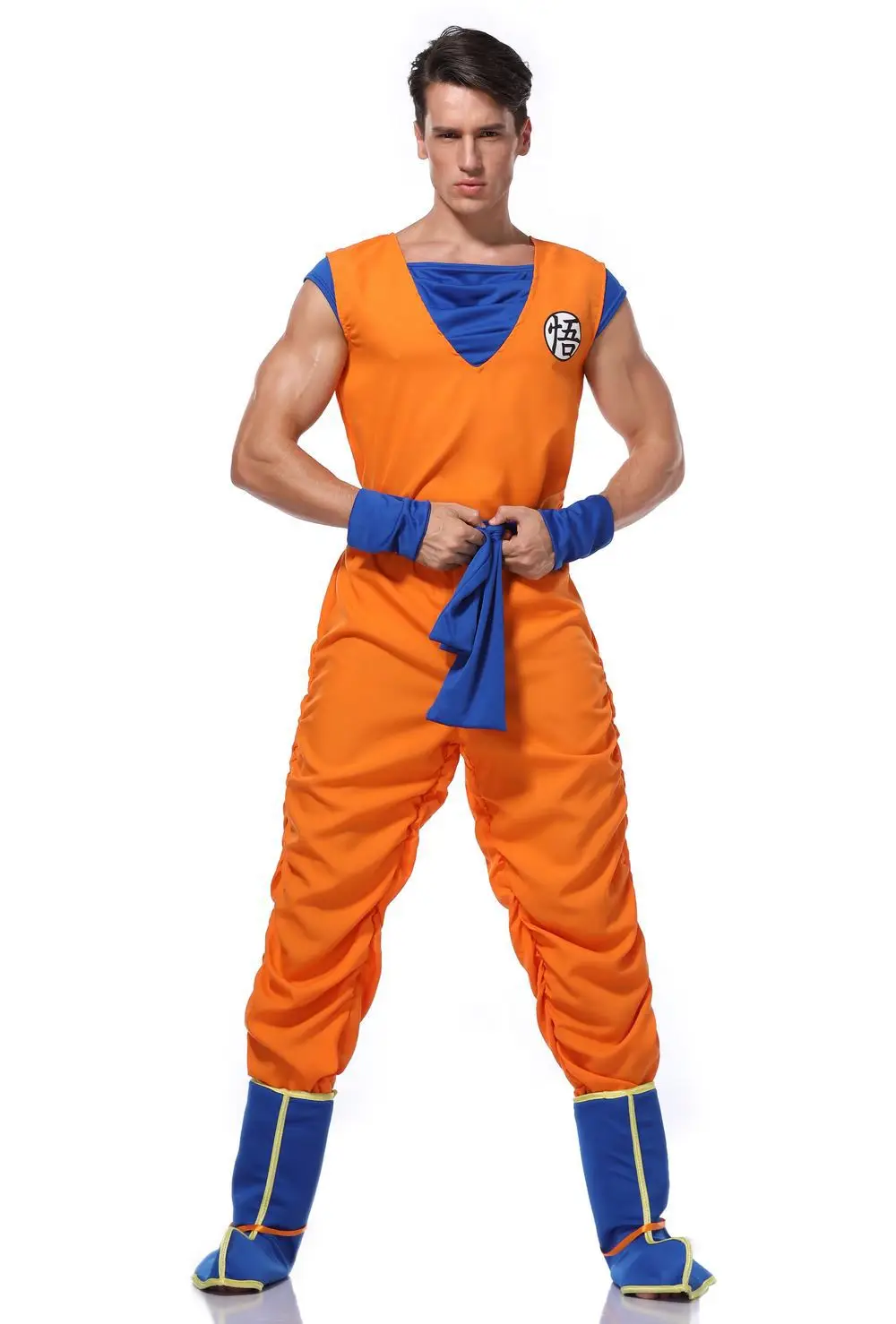 Dragon Ball Z Goku Cartoon Costume For Adult Boys