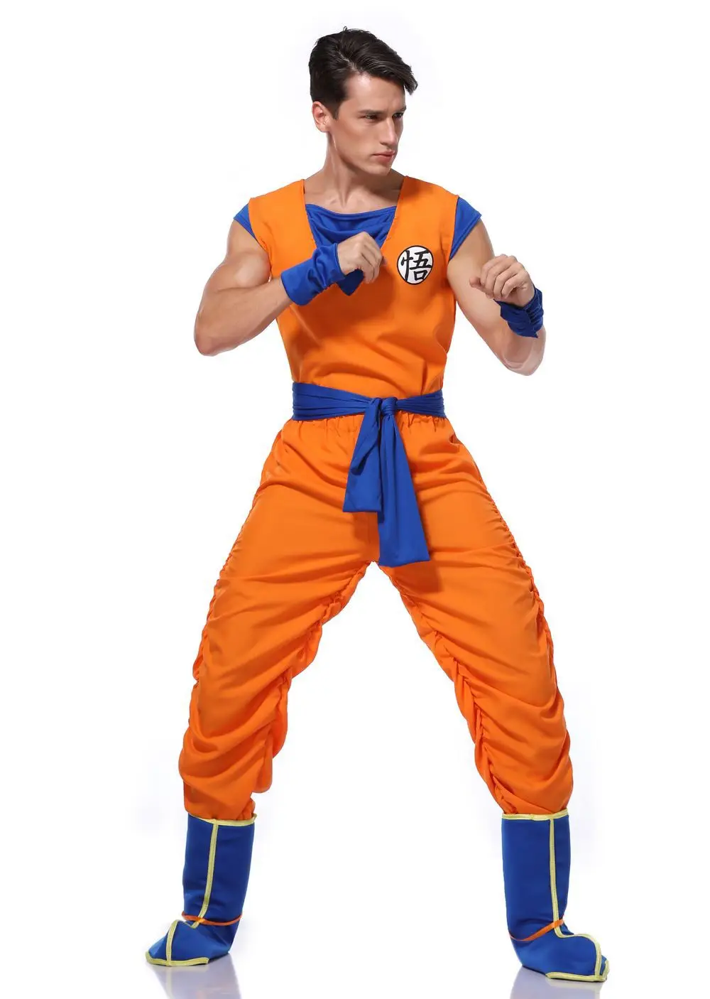 Dragon Ball Z Goku Cartoon Costume For Adult Boys