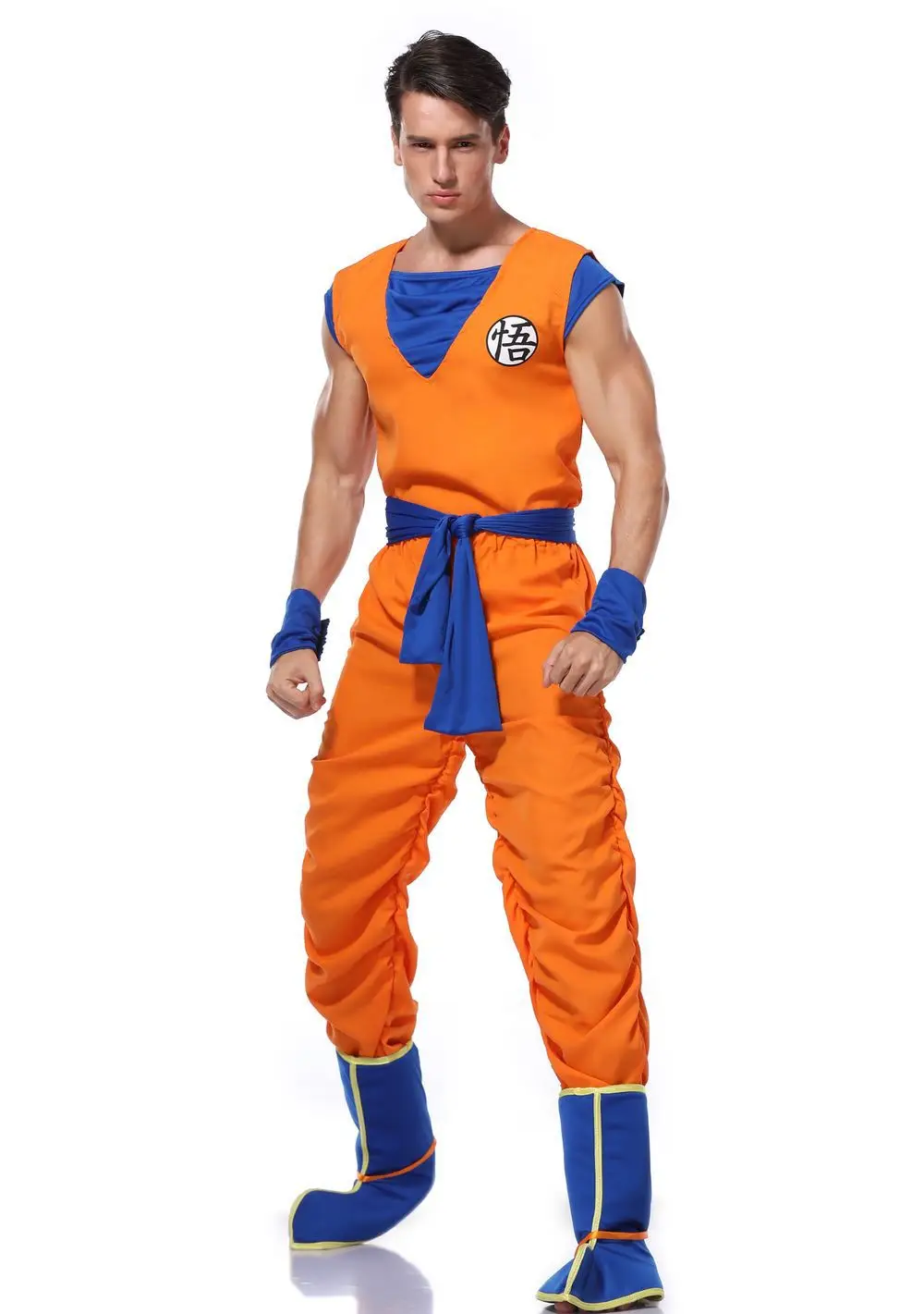 Dragon Ball Z Goku Cartoon Costume For Adult Boys
