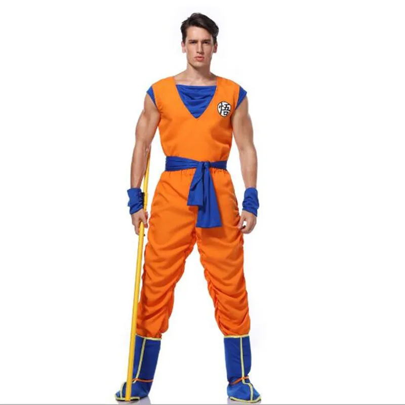 Dragon Ball Z Goku Cartoon Costume For Adult Boys