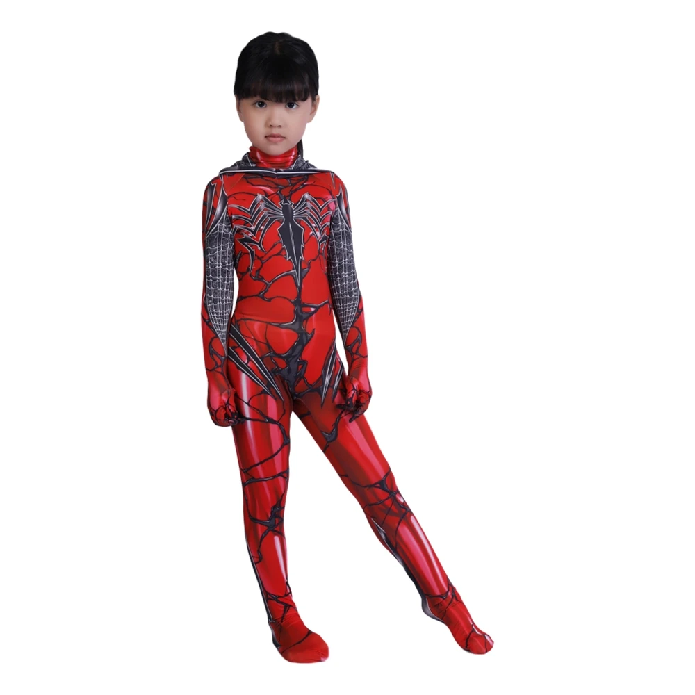 Gwendolyn Maxine Spider Gwen Stacy Cloak Jumpsuit Costume For Kids