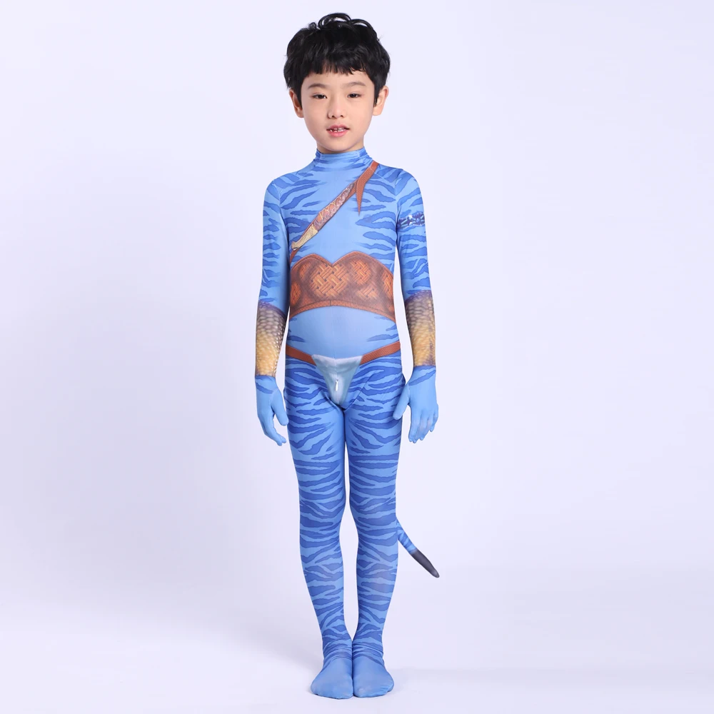 Avatar 2 Jumpsuit Costume For Kids