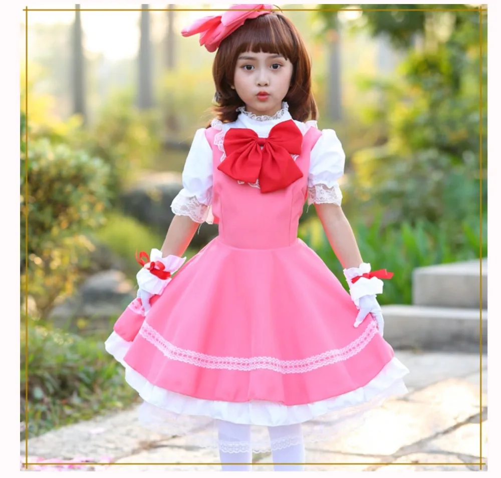 Sakura Kinomoto Anime Princess Lolita Dress Costumes