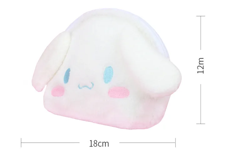 My Melody Cinnamoroll Plush Cosmetic Storage Bag