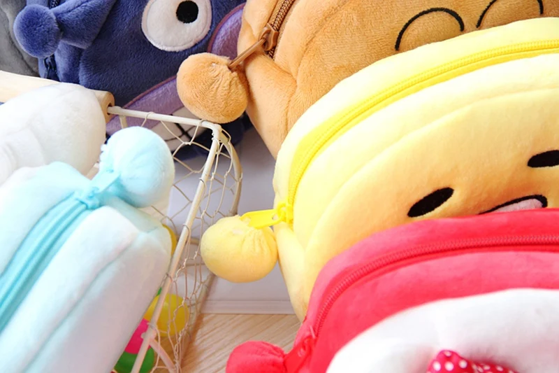 Cartoon Cinnamoroll Melody Totoro Anpanman Plush Organizer Storage Bag