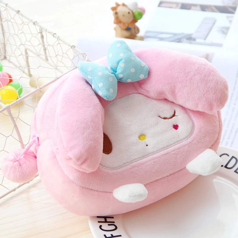 Cartoon Cinnamoroll Melody Totoro Anpanman Plush Organizer Storage Bag