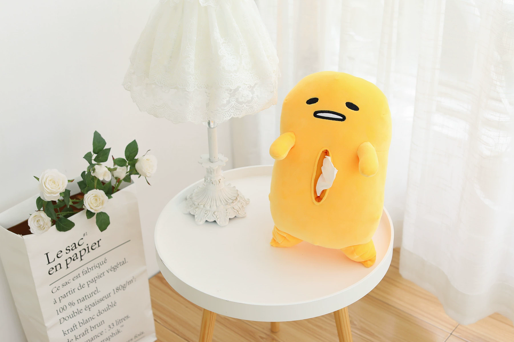 Lazy Egg Toy Soft Stuffed Hanging Tissue Box Cover