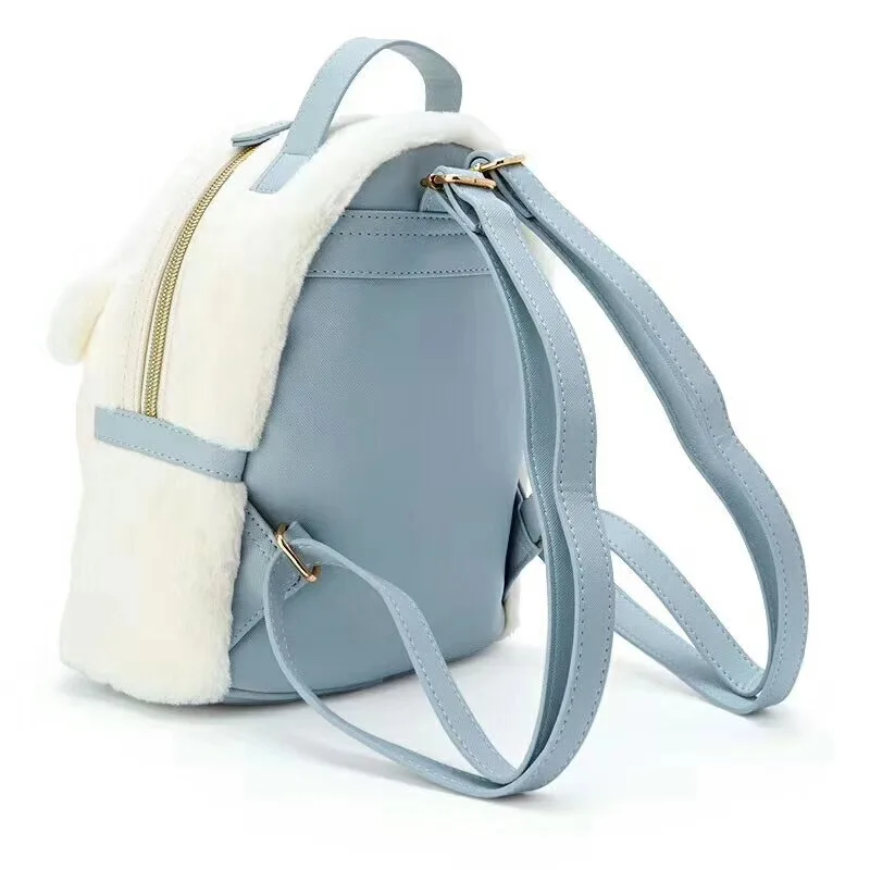 Cartoon Cinnamoroll Dog Plush Leather Mini Small Backpack