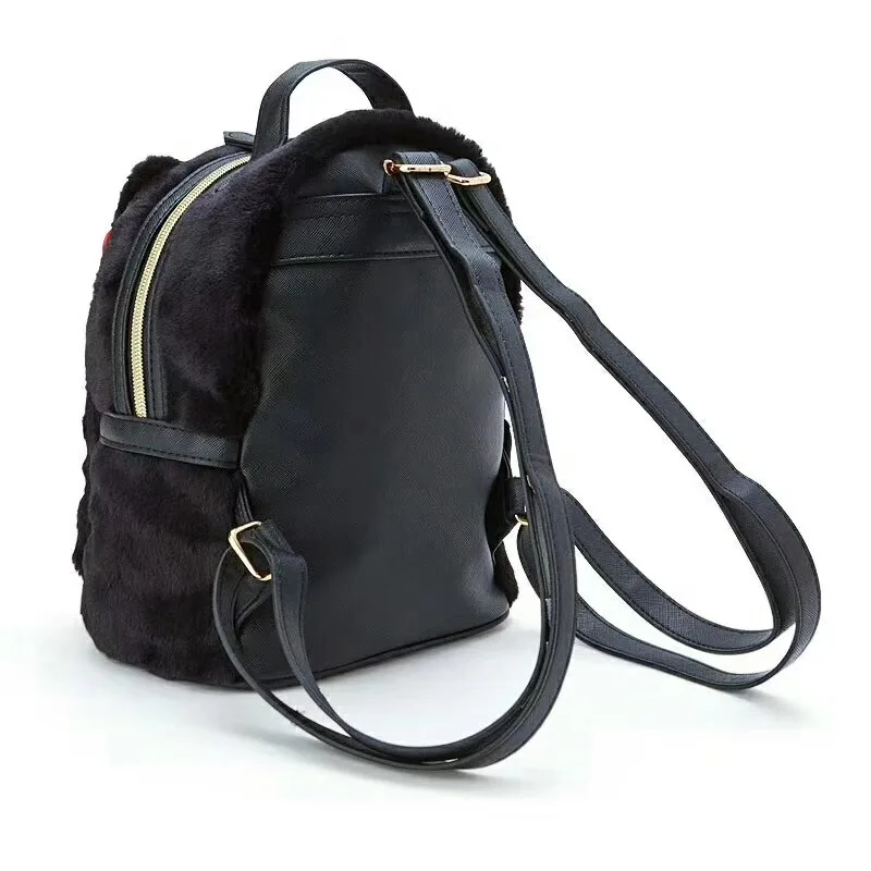 Cartoon Cinnamoroll Dog Plush Leather Mini Small Backpack