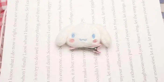 Cartoon Melody Pudding Cinnamoroll Dog Doll Plush Hair Rope & Hairpin Cartoon Melody Pudding Cinnamoroll Dog Doll Plush Hair Rope & Hairpin
