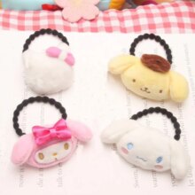 Cartoon Melody Pudding Cinnamoroll Dog Doll Plush Hair Rope & Hairpin Cartoon Melody Pudding Cinnamoroll Dog Doll Plush Hair Rope & Hairpin