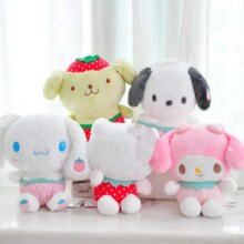 Cartoon Strawberry My Melody Pudding Cinnamoroll Dog Plush Doll Cartoon Strawberry My Melody Pudding Cinnamoroll Dog Plush Doll