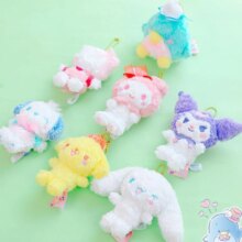 Cartoon Melody Pudding Cinnamoroll Dog Plush Doll Pendant Cartoon Melody Pudding Cinnamoroll Dog Plush Doll Pendant