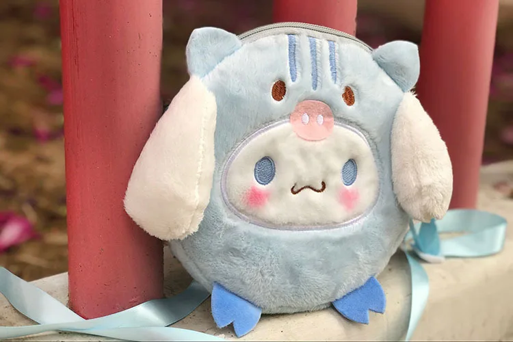 Kawaii Sanrio Cartoon Cinnamoroll Plush Shoulder Bag