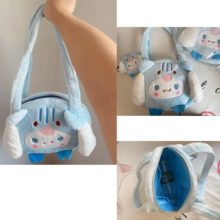 Kawaii Sanrio Cartoon Cinnamoroll Plush Shoulder Bag Kawaii Sanrio Cartoon Cinnamoroll Plush Shoulder Bag