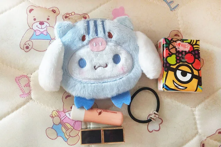 Kawaii Sanrio Cartoon Cinnamoroll Plush Shoulder Bag