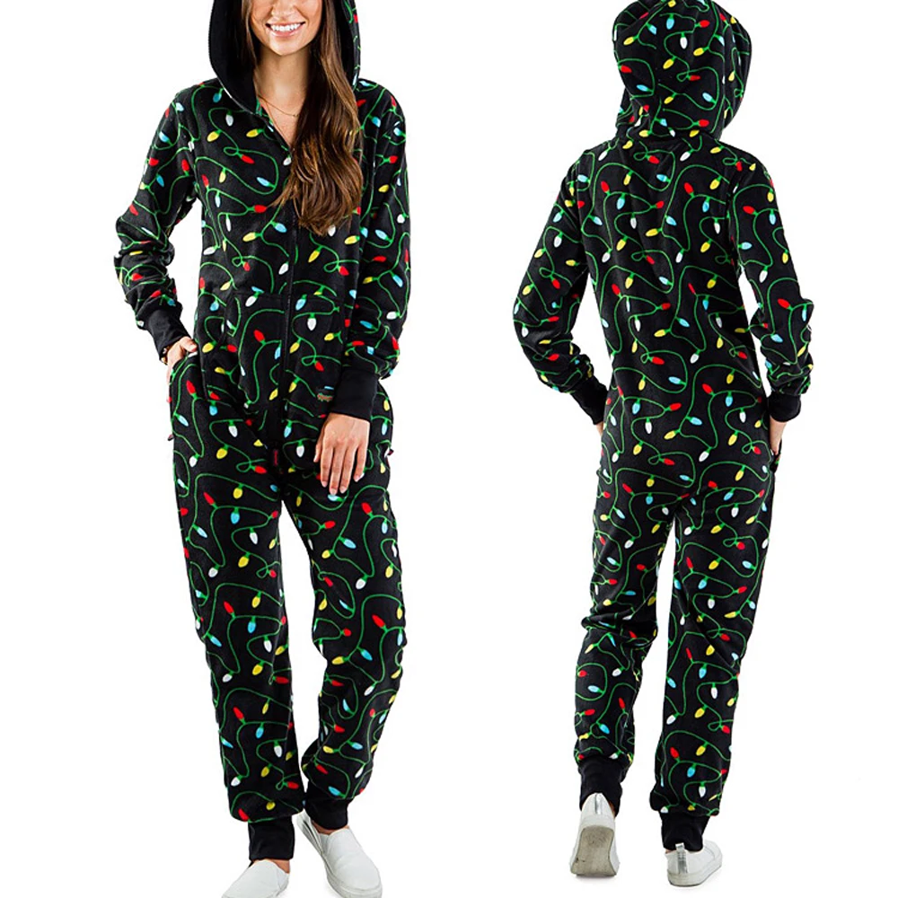 Christmas Kigurumi Onesies Long Sleeve Hooded Pajamas Christmas Kigurumi Onesies Long Sleeve Hooded Pajamas