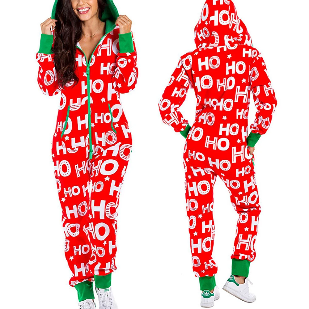 Christmas Kigurumi Onesies Long Sleeve Hooded Pajamas Christmas Kigurumi Onesies Long Sleeve Hooded Pajamas