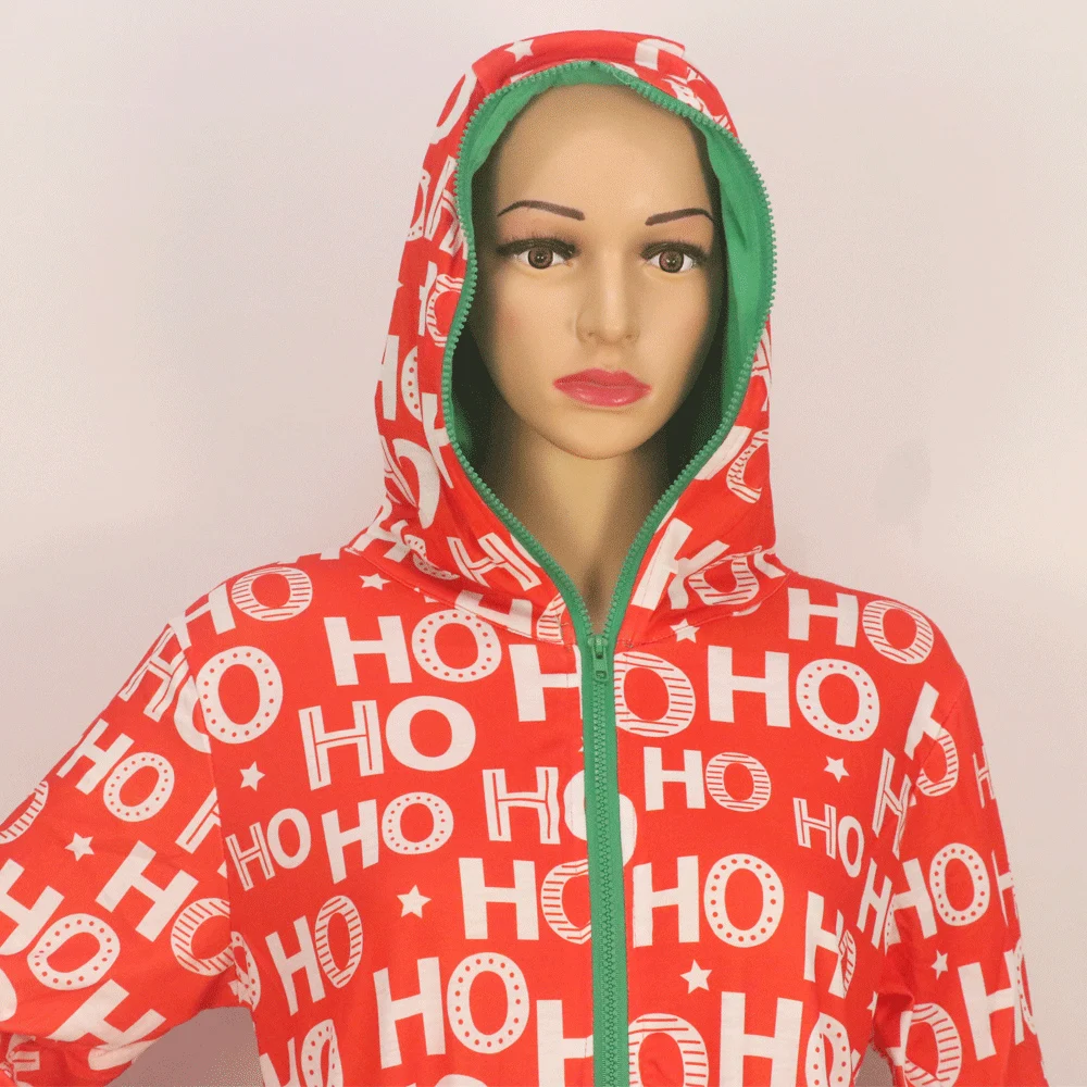 Christmas Kigurumi Onesies Long Sleeve Hooded Pajamas Christmas Kigurumi Onesies Long Sleeve Hooded Pajamas