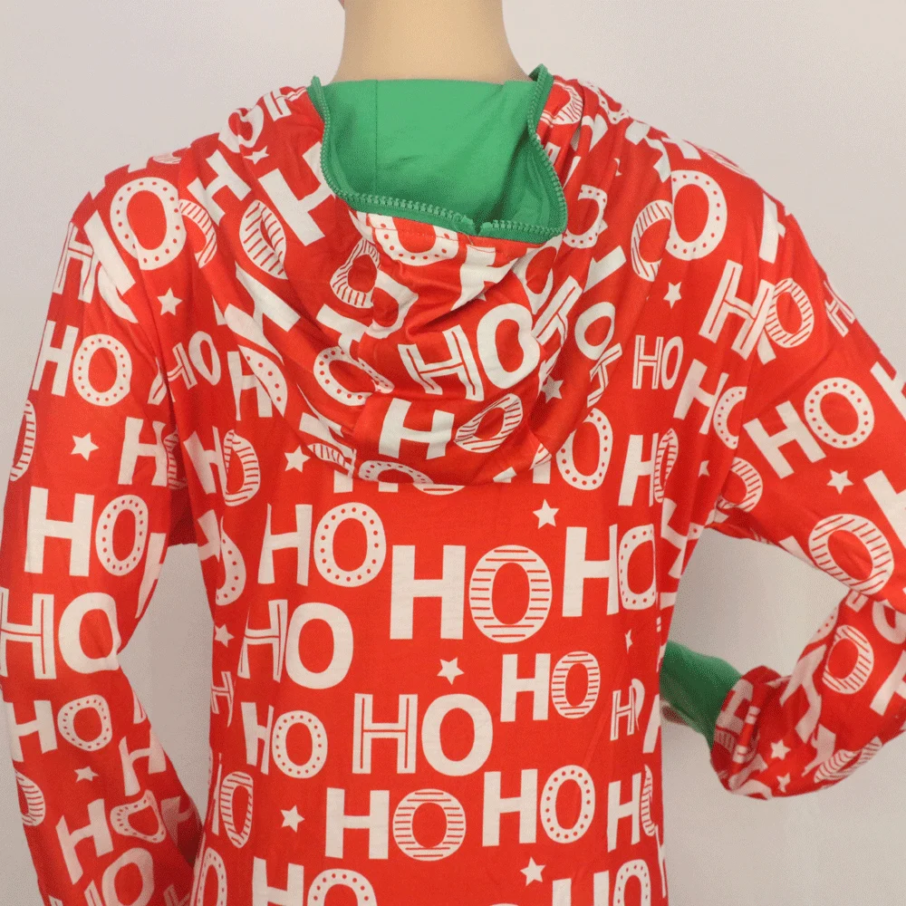 Christmas Kigurumi Onesies Long Sleeve Hooded Pajamas Christmas Kigurumi Onesies Long Sleeve Hooded Pajamas