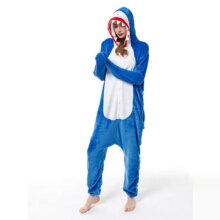 Cartoon Shark Onesies Adult Unisex One-Piece Pajamas Cartoon Shark Onesies Adult Unisex One-Piece Pajamas