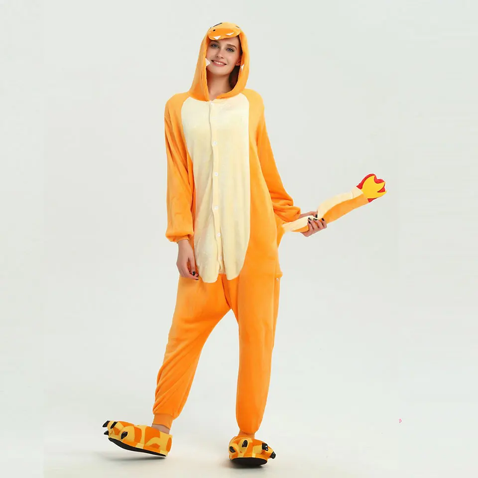 Onesies Fiery Dragon Couple Pajamas Set