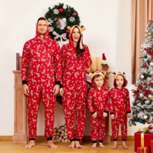 Christmas Mosaic Reindeer Onesie Pajama For Family Christmas Mosaic Reindeer Onesie Pajama For Family