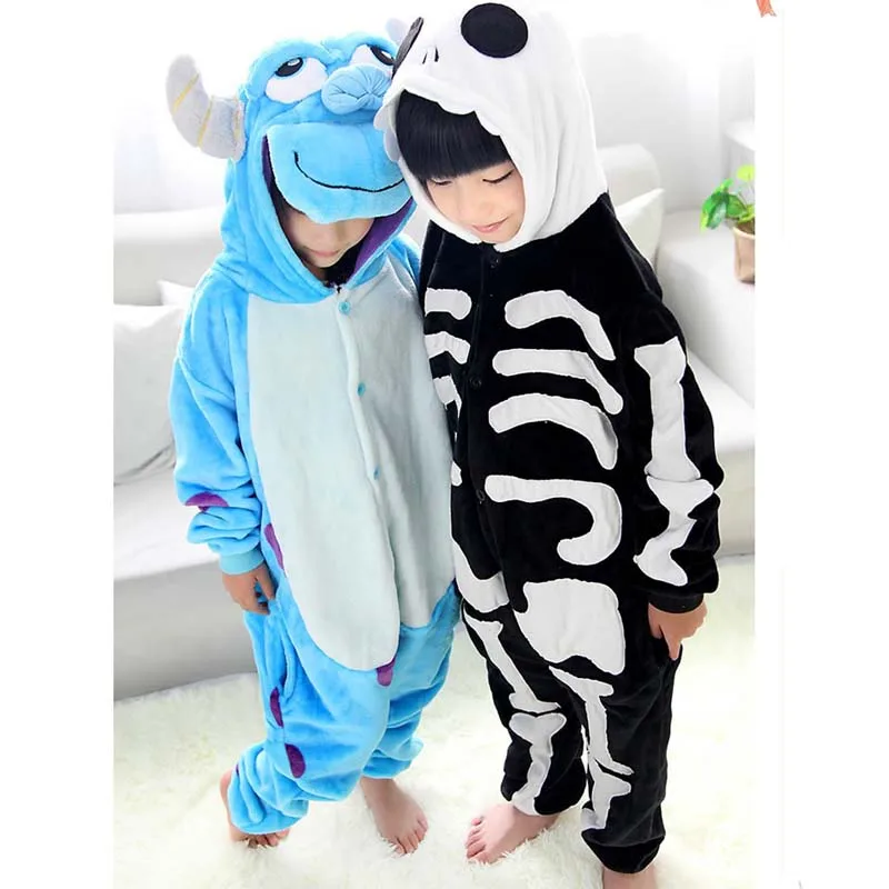 Kigurumi Onesie Animal Sulley Human Skeleton Pajamas