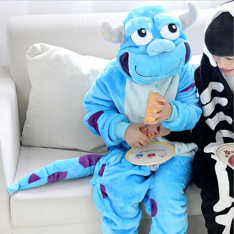Kigurumi Onesie Animal Sulley Human Skeleton Pajamas