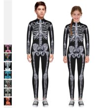 Halloween Skeleton Devil Vampire Scary Bodysuit Cosplay Costume Halloween Skeleton Devil Vampire Scary Bodysuit Cosplay Costume