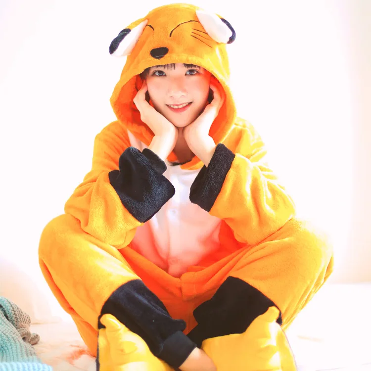 Fox Cartoon Kigurumi Onesies Long Sleeve Warm Pajamas Fox Cartoon Kigurumi Onesies Long Sleeve Warm Pajamas