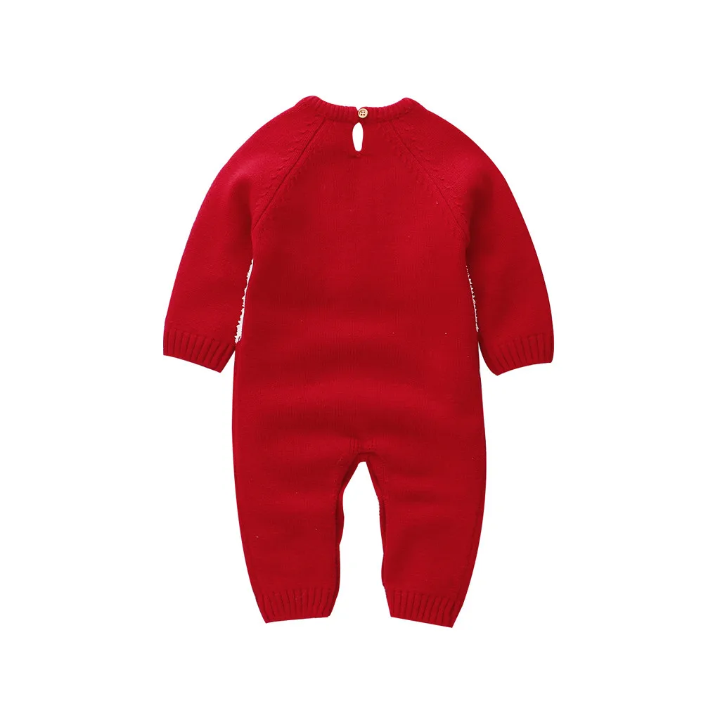 Kawaii Christmas Xmas Soft Rompers For Newborn Infant Baby