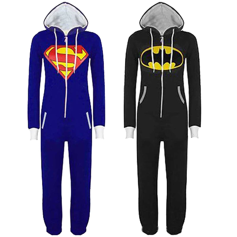 Batman Superman Onesie Sleepsuit Pajamas For Unisex Batman Superman Onesie Sleepsuit Pajamas For Unisex