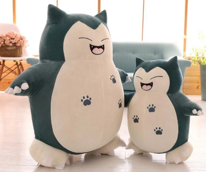 Anime Snorlax Pocket Monster Soft Stuffed Big Toy