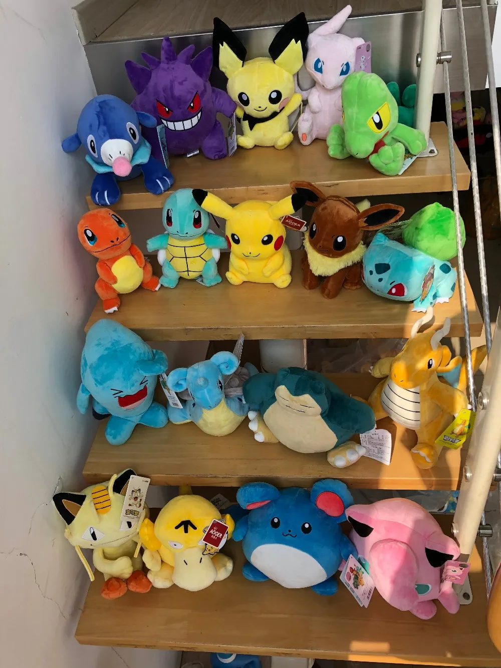 Pokemon Pikachu Bulbasaur Squirtle Charmander Charizard Eevee Snorlax Jigglypuff Psyduck Doll