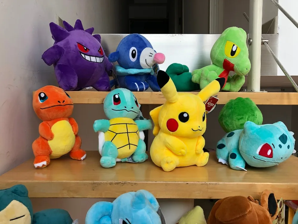 Pokemon Pikachu Bulbasaur Squirtle Charmander Charizard Eevee Snorlax Jigglypuff Psyduck Doll