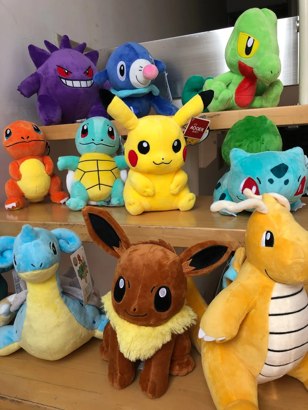 Pokemon Pikachu Bulbasaur Squirtle Charmander Charizard Eevee Snorlax Jigglypuff Psyduck Doll