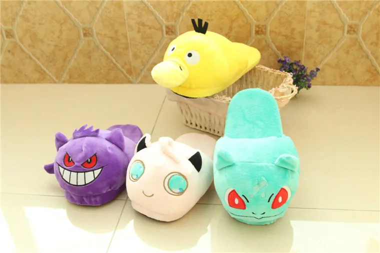 Anime Snorlax Unisex Warm Fluffy Slippers