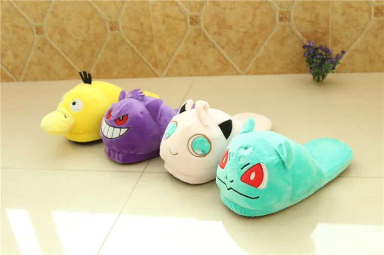 Anime Snorlax Unisex Warm Fluffy Slippers