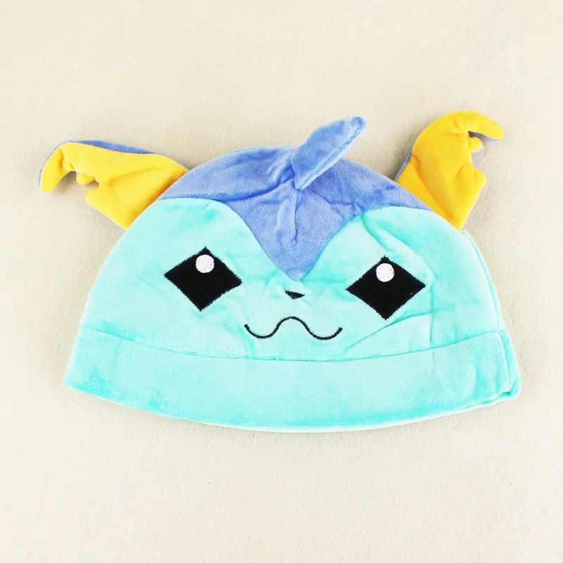Kawaii Anime Snorlax Dragonite Eevee Gengar Plush Toy Cap