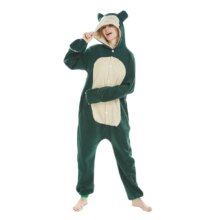 Anime Snorlax Kigurumi Onesies Fleece One-Piece Pajama For Unisex Anime Snorlax Kigurumi Onesies Fleece One-Piece Pajama For Unisex