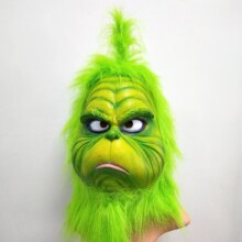 Christmas Geek The Grinch Xmas Latex Mask Costume Christmas Geek The Grinch Xmas Latex Mask Costume