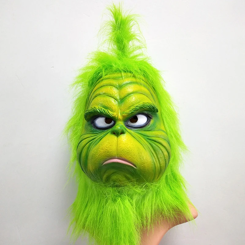 Christmas Geek The Grinch Xmas Latex Mask Costume